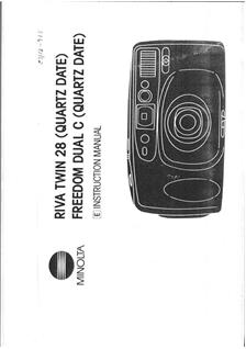 Minolta Riva Twin 28 manual. Camera Instructions.